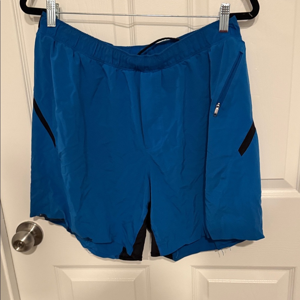 lululemon athletica Men's Vibrant Blue Athletic Shorts
